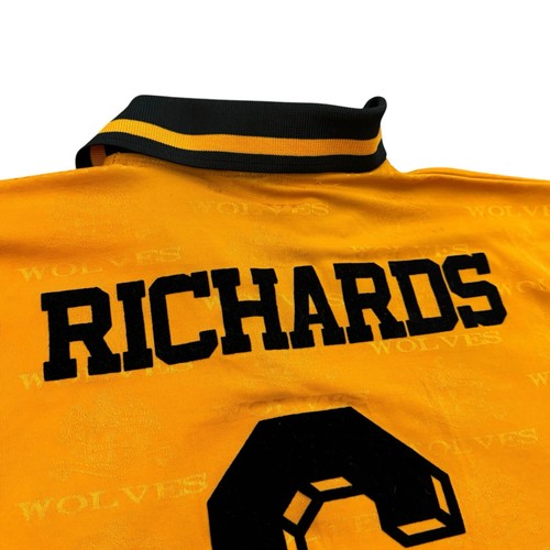 Camiseta local Wolves 1995/96 Nº6 Richards talla 38/40 Wolverhampton Wanderers - Imagen 14 de 15