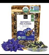 INCAS 100% USDA Organic Butterfly Pea Flower 4.41 oz. 125g. 100% Organic