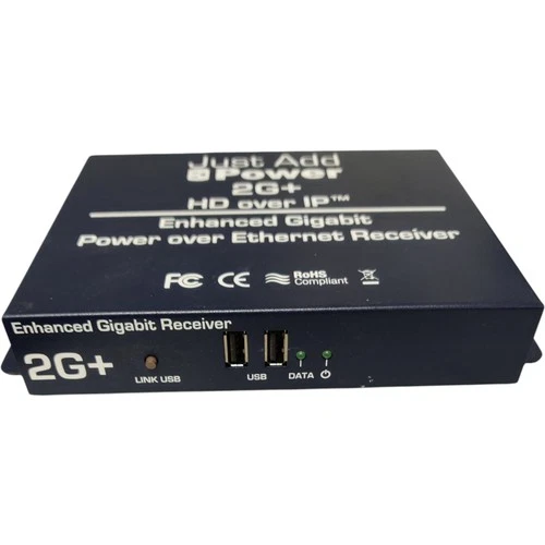Just Add Power 2G+ HD over IP Enhanced Gigabit - Power Over Ethernet Receiver