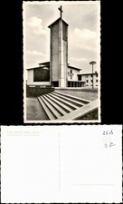 Ansichtskarte Offenbach (Main) Kath. Kirche Heilig Kreuz OT Waldheim 1956