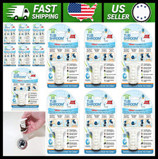 TubShroom Tub Drain Hair Catcher Strainer White 6-Pack