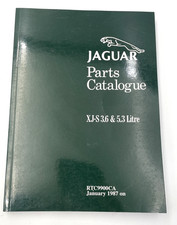 Jaguar Parts Catalogue For Xj-s 3.6 5.3 Liter January 1987 On Vintage Catalog