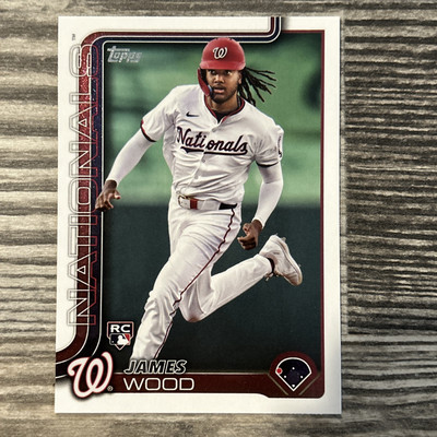 2025 Topps Series 1 James Wood Base Rookie #181 Nationals | eBay