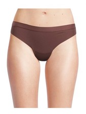 NO BOUNDARIES Women  s XXXL 21 Micro Rib Thong Panties   Burgundy Night