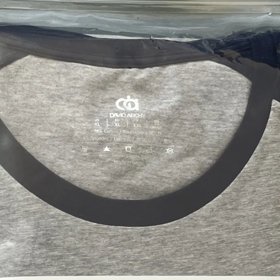 Nuevo David Archy 3 Paquetes Algodón Acanalado Cuello Redondo Calzoncillos Básicos Talla XL Foto 3 de 4