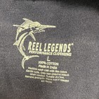 Reel Legends Sailfish Henley Long Sleeve Shirt L Performance Cotton - C32 — photo 5