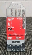 Milwaukee Tools 48-20-7490 5PC SDS PLUS M/2 2-Cutter Rotary Hammer-Drill Bits