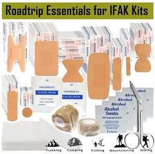 65 Pcs First Aid Kit Medical Emergency Trauma Military Survival Travel Portable