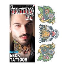 Tiger Neck Tattoo Fx Costume Accessory