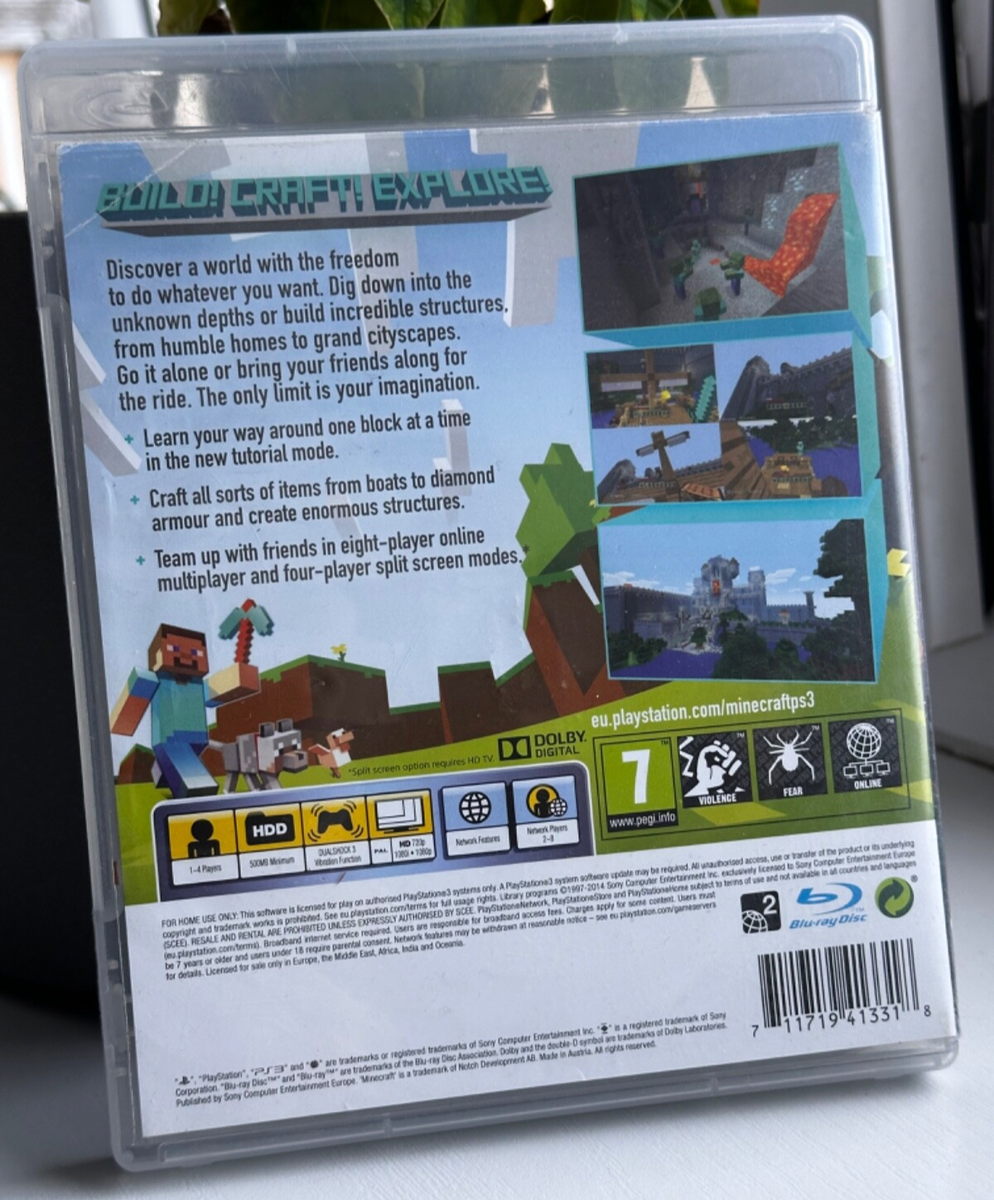 Minecraft PlayStation 3 Edition PS3 | Complete CIB w/Manual