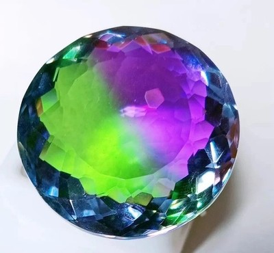 100 Ct+ Natural Large Size Tourmaline Bi-Color Round Cut Certified Gemstone