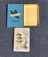Vintage U.S. Hamilton Pinochle Playing Cards
