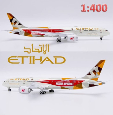 JC Wings 1/400 SA4034A, Etihad Airways Boeing 787-9, MI Livery, Flaps down