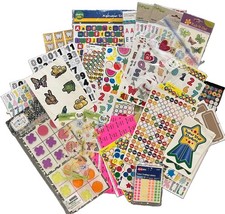 Huge Lot Of Stickers FUN Teacher Student Craft Project Class New Used