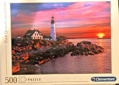 Clementoni PORTLAND HEAD LIGHT Lighthouse High Quality Collection 500 Pieces