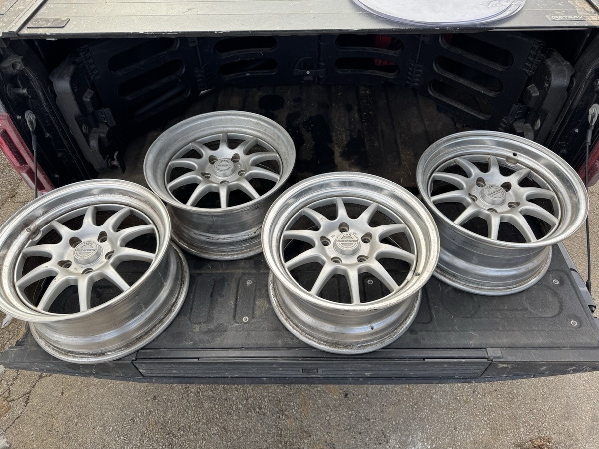 te37v 15インチホイールセット 4本 pcd100 4穴 7.5j +25 Volk Racing 