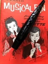 Vintage 1967 Tonette Modern Musical Fun Book & Tonette w/case