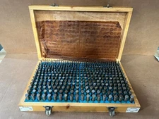 Pin Plug Gage Set M-1 Plus .061-.250 & M-2 Plus .251-.500 In Case
