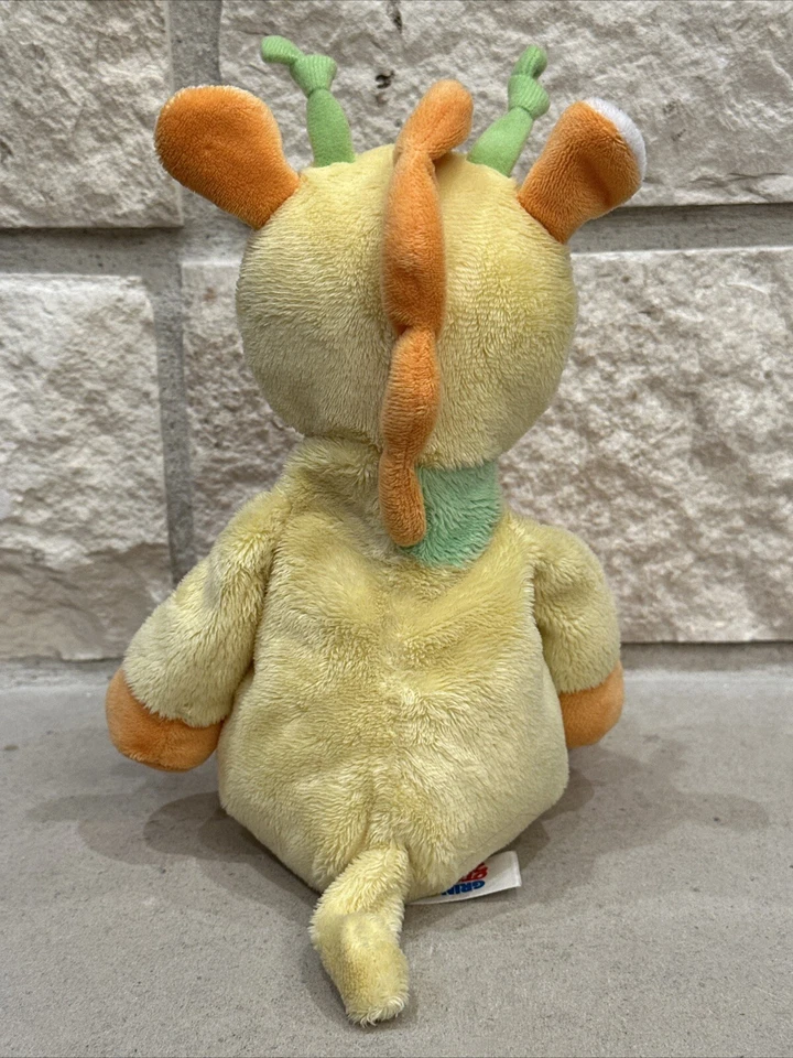 1 año) Peluche de jirafa Sassy Grin Grow 13" amarillo relleno suave 2015 manchas verdes amoroso Foto 3 de 4