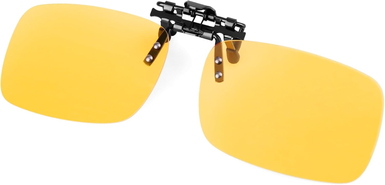 Clip on Polarized Night Vision Glasses Flip up Sunglasses to Wear over Prescript