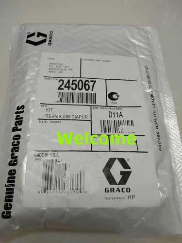 New GRACO 245067 Diaphragm pump maintenance kit Fast Shipping via FedEx or DHL/ - Picture 3 of 3