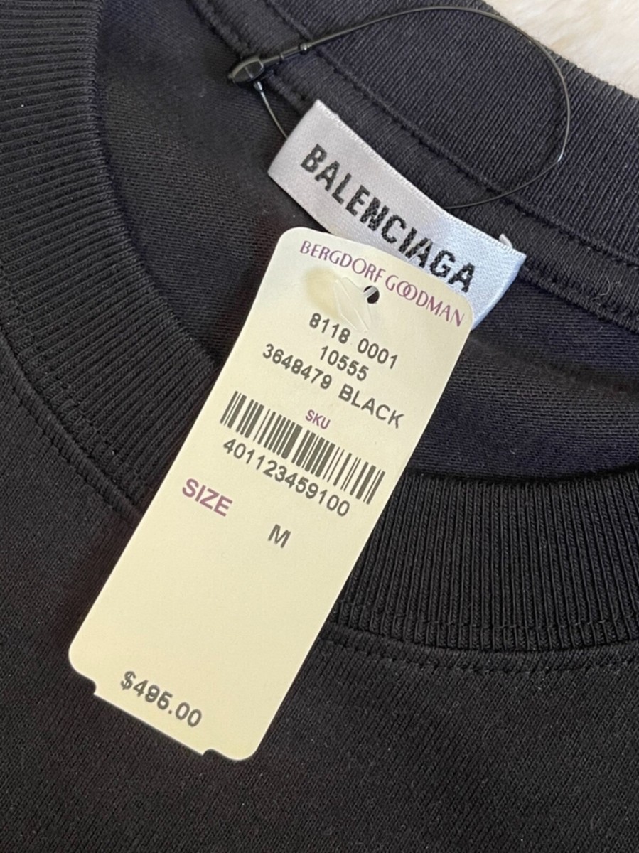 NWT NEW Balenciaga gym wear logo t-shirt tee 612964 TIVD5
