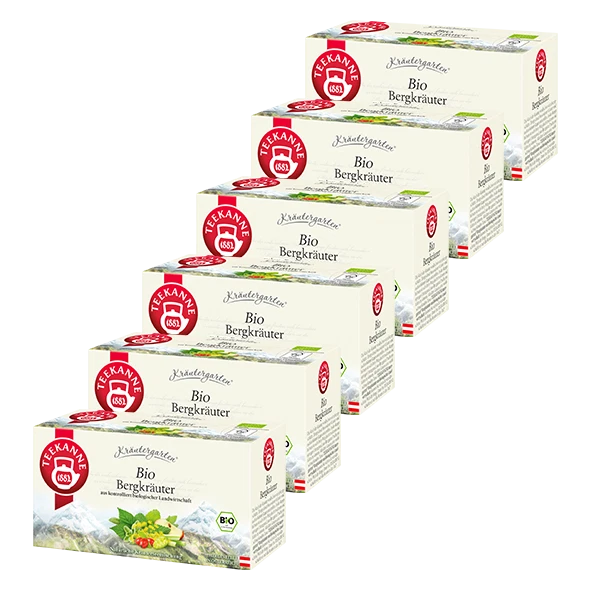 Teekanne Bio Bergkräuter, 6er Pack - Bild 1 von 1