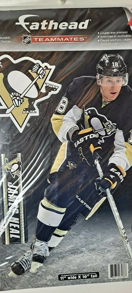 Pegatinas de pared James Neal HOCKEY, etiquetas Fathead, ENORME 11x16", Pittsburgh Penguins Foto 2 de 3