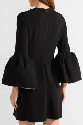 【ROKSANDA】BLACK bell-sleeve dress New with tags Roksanda Black Bell Sleeve A line Dress size 8