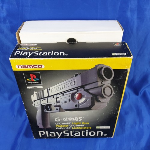 ps1 G-CON45 Light Gun BOXED inc Adapter NAMCO G-Con 45 GCon PAL Version - Picture 5 of 16