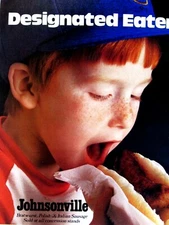 Johnsonville Milwaukee Brewers Vintage Regional Original 1983 Print Ad 8.5 x 11"