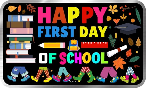 2024 Alpha Omega Mint Happy First Day of School Colorized 1 oz Silver Bar