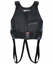TYPHOON AMROK 50N FRONT ZIP BOUYANCY AID BLACK GRAPHITE