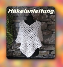 H&auml;kelanleitung Poncho Ophelia Bild f&uuml;r Bild Anleitung 10 Seiten