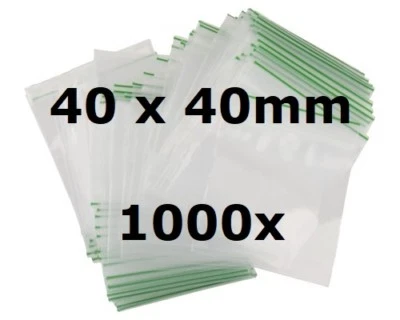 40 X 40 REUSABLE HEAVY DUTY SMALL SEALY GRIP LOCK CLEAR GUMMY BAGS BAGGIES