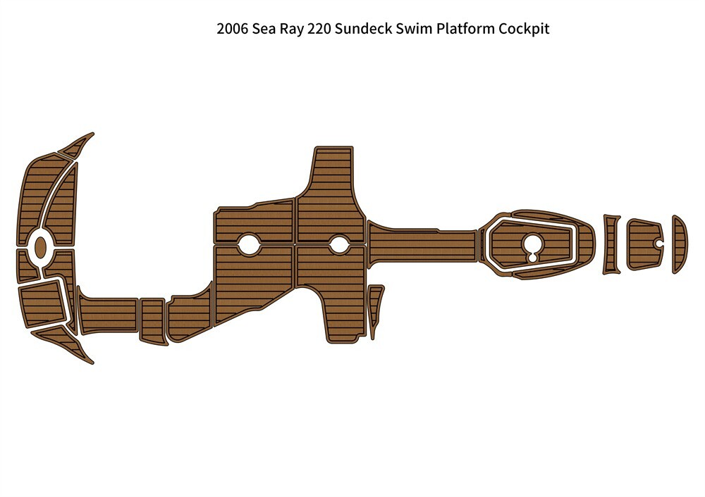 2006 Sea Ray 220 Sundeck Swim Platform Cockpit Boat EVA Foam Teak Deck Flooring