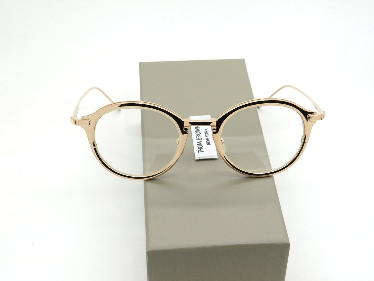 THOM BROWNE TB-110-C-GLD Gold Authentic 48mm round THOM BROWNE TB-110-C-GLD Gold Authentic 48mm round