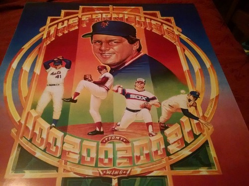 Tom Seaver hand signed 18x24 "Franchise 311 Wins" licensed Print. Ron Lewis art - Picture 3 of 11