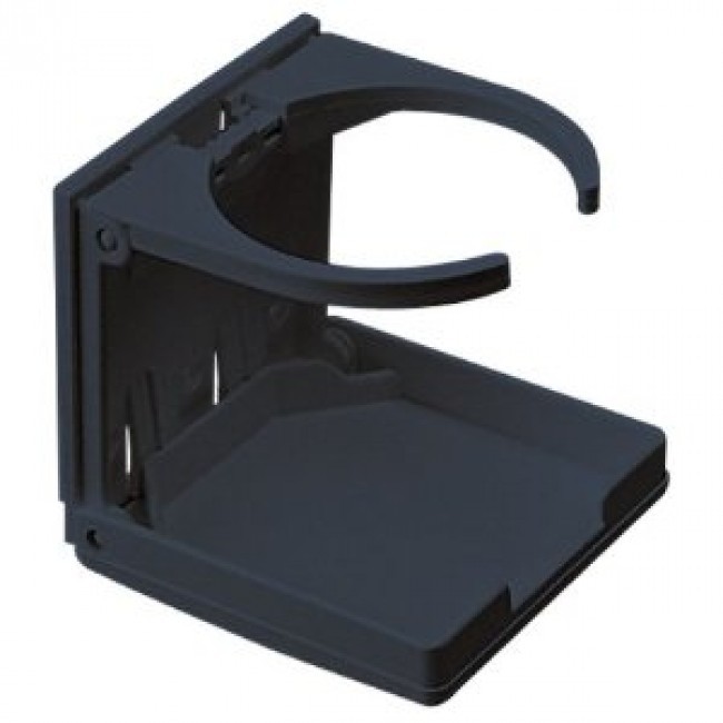 Sea Dog 588220-1 Abs Adjustable Folding Drink Holder Black