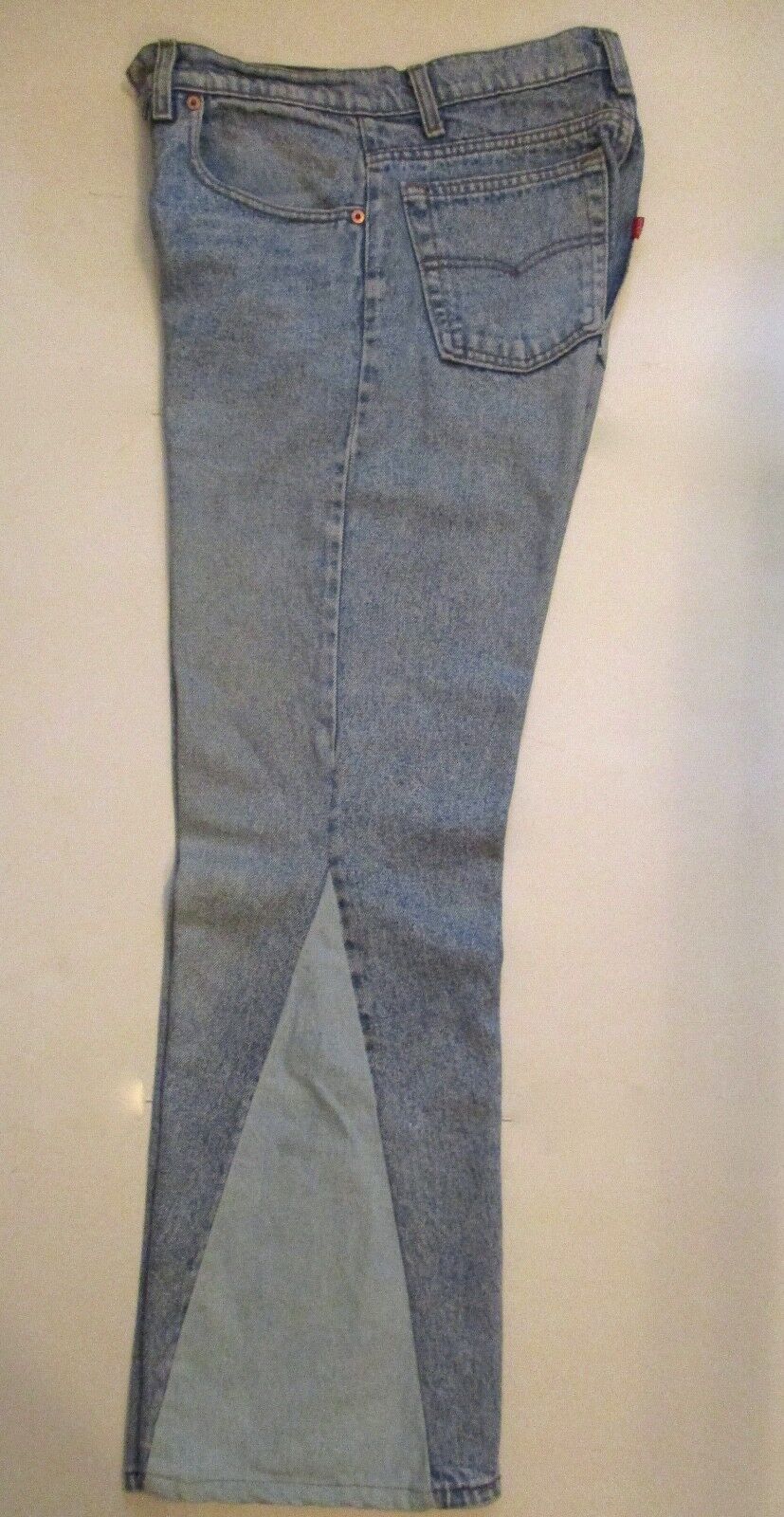 VINTAGE 1970s~BELL BOTTOMS~LEVI'S~DENIM JEANS~WITH PANEL INSERT 