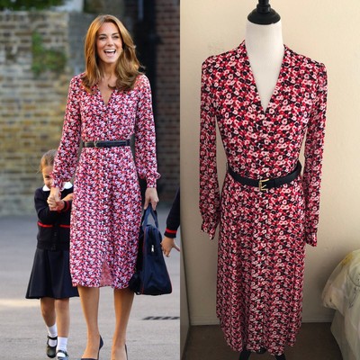 carnation georgette shirtdress