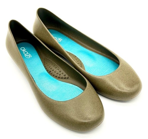 Oka-B Womens Georgia Matte Finish 6 B(M) US Dirty Martini Ballet Flats - Picture 2 of 4