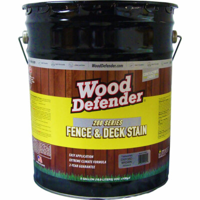 Wood Defender 200 Series OXFORD BROWN Transparent Stain & Sealer 5-gallon