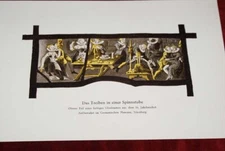 The hustle and bustle in a spinning room - after a glass window