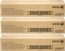 3 NEW GENUINE Xerox 001R00613 Transfer Belt Cleaners -- OPEN BOX & UNUSED