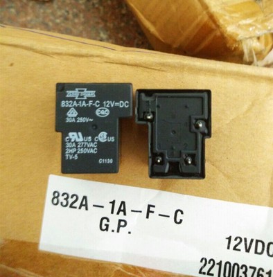 1PC Song Chuan 832A-1C-F-C 12VDC Power Relay 30A 4 Pins 832A-1A-F-S T90 #W10*