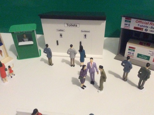 Toilettenhüttengebäude Ninco Scalextric Carrera SCX Gebäude Maßstab 1:32 - Bild 7 von 8