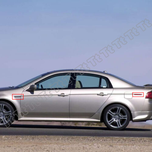 4x LED Side Marker Lights For 2007-2008 Acura TL *Type S Only* Smoked Front Rear - Picture 3 of 9