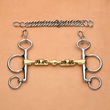 Regal Tack Pelham German Silver Waterford Multilink Mouth Horse Curb Bit