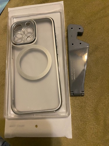 ALPHEX CASE & HOLDER FOR SMARTPHONE IPHONE 13 PRO SILVER - Picture 2 of 5